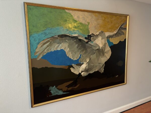 De bedreigde zwaan 150 x 200 cm - Afbeelding 4