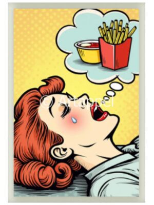 Geef friet! 60 x 80