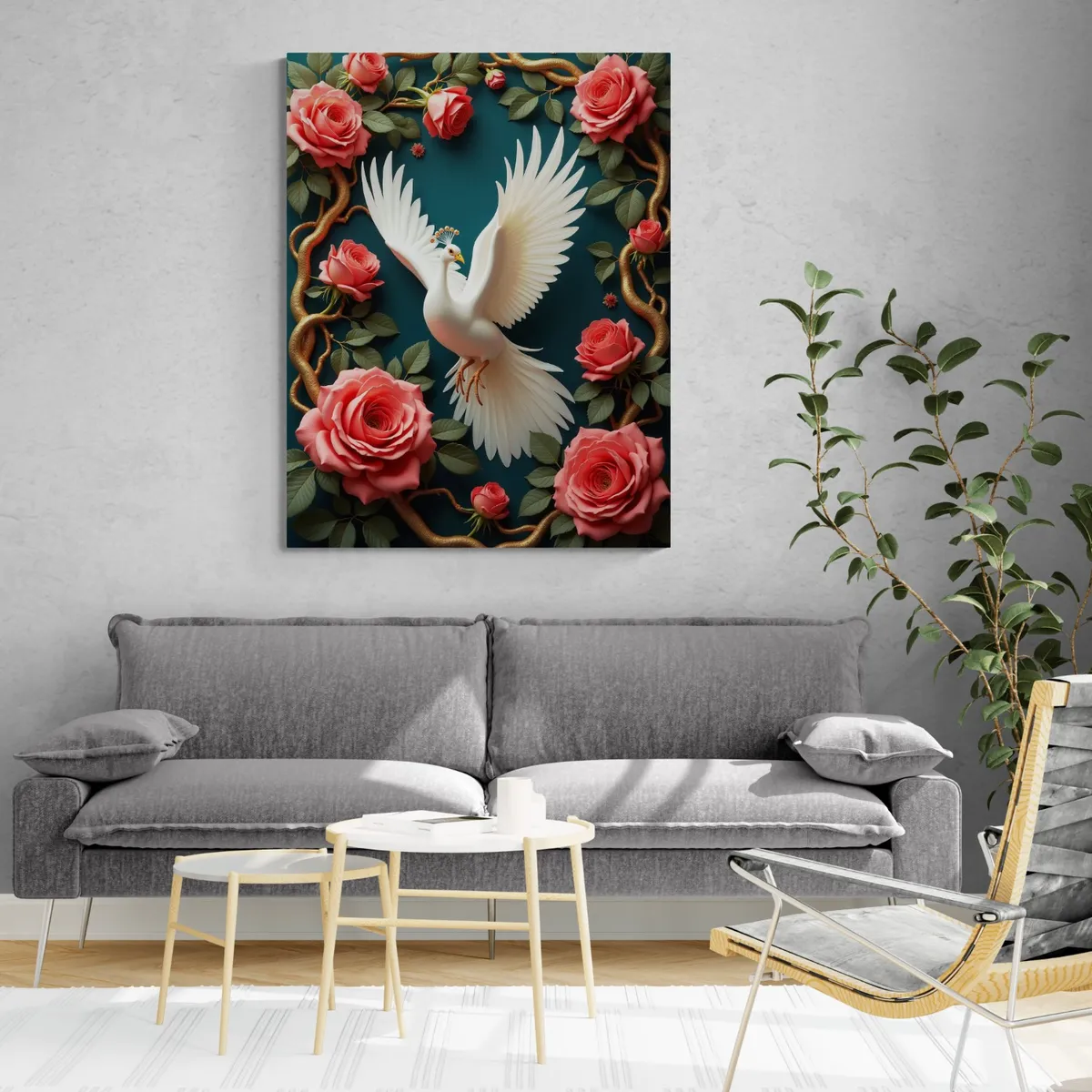 White peacock - Afbeelding 2