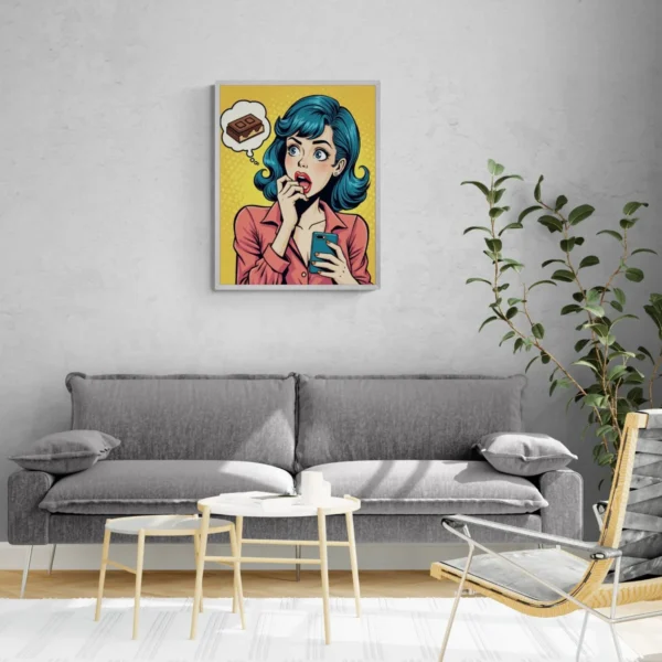 Chocolade asjeblieft? 60 x 80 - Afbeelding 2